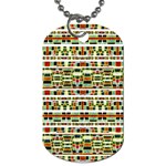 Aztec Grunge Pattern Dog Tag (One Sided) Front