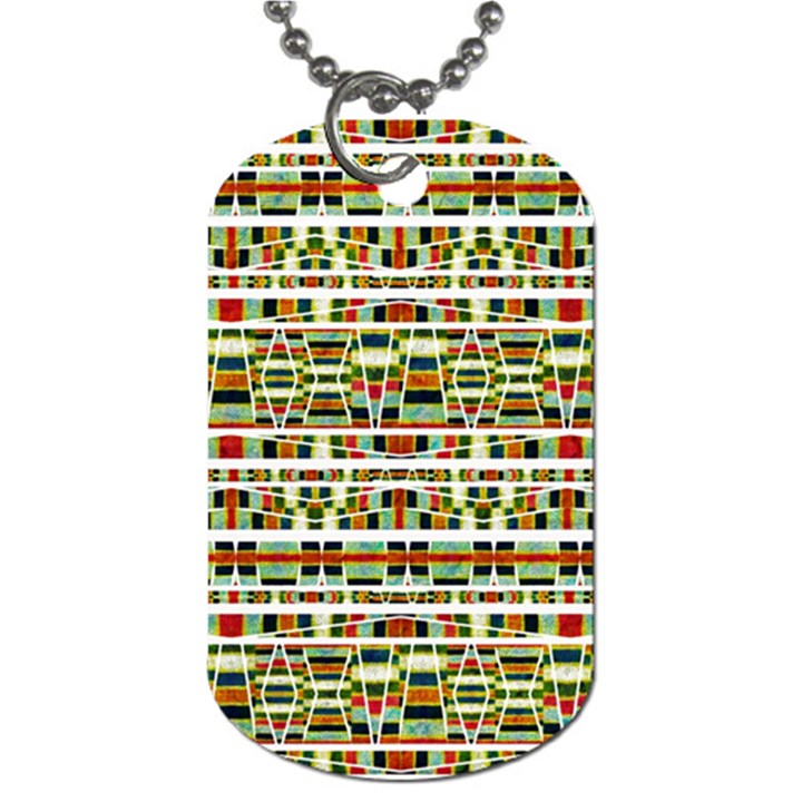 Aztec Grunge Pattern Dog Tag (One Sided)