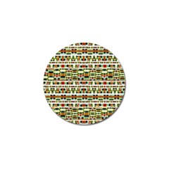 Aztec Grunge Pattern Golf Ball Marker by dflcprints