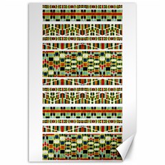 Aztec Grunge Pattern Canvas 20  X 30  (unframed) by dflcprints