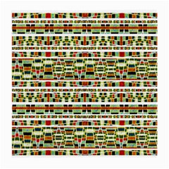 Aztec Grunge Pattern Glasses Cloth (medium, Two Sided)