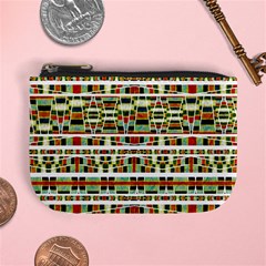 Aztec Grunge Pattern Coin Change Purse by dflcprints