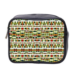 Aztec Grunge Pattern Mini Travel Toiletry Bag (two Sides) by dflcprints