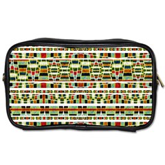 Aztec Grunge Pattern Travel Toiletry Bag (two Sides) by dflcprints