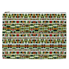 Aztec Grunge Pattern Cosmetic Bag (xxl) by dflcprints