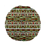 Aztec Grunge Pattern 15  Premium Round Cushion  Front