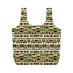 Aztec Grunge Pattern Reusable Bag (m) by dflcprints