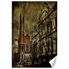 Dark Citiy Canvas 12  X 18  (unframed) by dflcprints