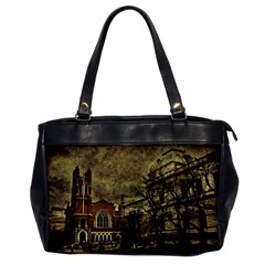 Dark Citiy Oversize Office Handbag (one Side) by dflcprints