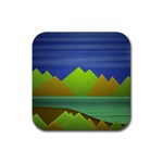 Landscape  Illustration Drink Coaster (Square) Front