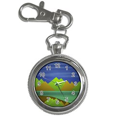 Landscape  Illustration Key Chain Watch