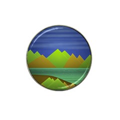 Landscape  Illustration Golf Ball Marker 10 Pack (for Hat Clip)