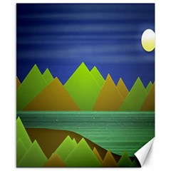 Landscape  Illustration Canvas 8  X 10  (unframed) by dflcprints