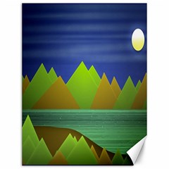 Landscape  Illustration Canvas 12  X 16  (unframed) by dflcprints