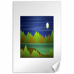 Landscape  Illustration Canvas 24  x 36  (Unframed)