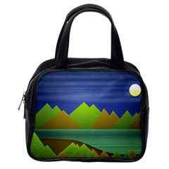 Landscape  Illustration Classic Handbag (one Side) by dflcprints