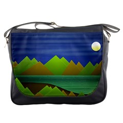 Landscape  Illustration Messenger Bag