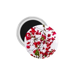 Red Petals 1 75  Button Magnet