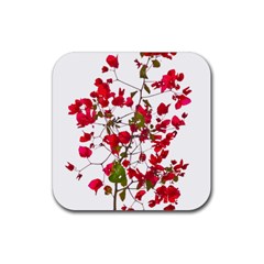 Red Petals Drink Coaster (square)