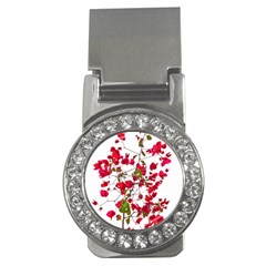 Red Petals Money Clip (cz) by dflcprints