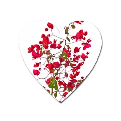 Red Petals Magnet (heart) by dflcprints