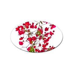 Red Petals Sticker 10 Pack (oval) by dflcprints