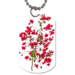 Red Petals Dog Tag (two-sided)  by dflcprints