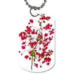 Red Petals Dog Tag (Two-sided)  Front