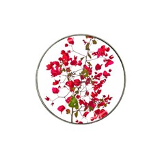 Red Petals Golf Ball Marker (for Hat Clip)