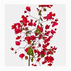 Red Petals Glasses Cloth (medium, Two Sided)