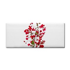 Red Petals Hand Towel by dflcprints