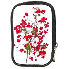 Red Petals Compact Camera Leather Case