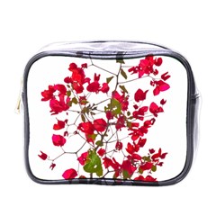 Red Petals Mini Travel Toiletry Bag (one Side)