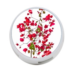 Red Petals 4-port Usb Hub (one Side) by dflcprints