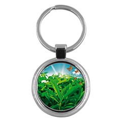 Nature Day Key Chain (round) by dflcprints