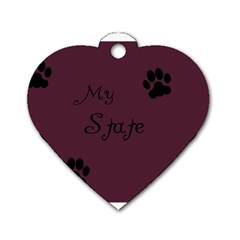 Poster From Postermywall Dog Tag Heart (one Sided) 