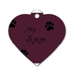 Poster From Postermywall Dog Tag Heart (One Sided)  Front