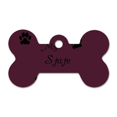 Poster From Postermywall Dog Tag Bone (two Sided)