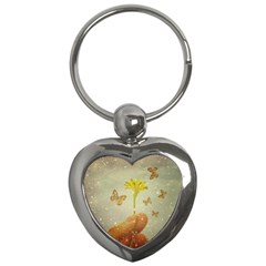 Butterflies Charmer Key Chain (heart) by dflcprints