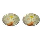 Butterflies Charmer Cufflinks (Oval) Front(Pair)