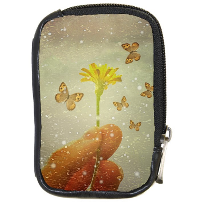 Butterflies Charmer Compact Camera Leather Case