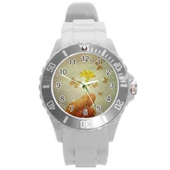 Butterflies Charmer Plastic Sport Watch (large) by dflcprints