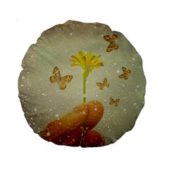 Butterflies Charmer 15  Premium Round Cushion 