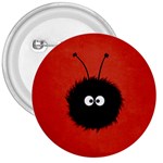 Red Cute Dazzled Bug 3  Button Front