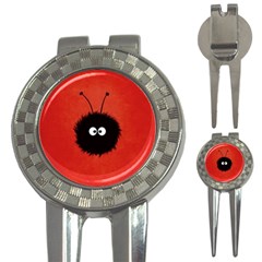 Red Cute Dazzled Bug Golf Pitchfork & Ball Marker by CreaturesStore