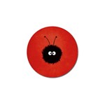 Red Cute Dazzled Bug Golf Ball Marker 4 Pack Front