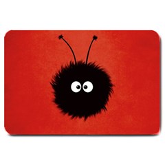 Red Cute Dazzled Bug Large Door Mat by CreaturesStore