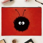 Red Cute Dazzled Bug Cosmetic Bag (XXXL) Back