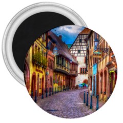 Alsace France 3  Button Magnet