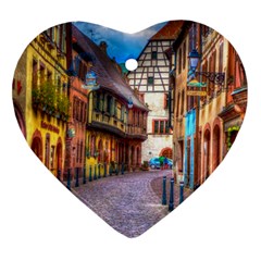 Alsace France Heart Ornament